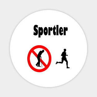 Sportler Magnet